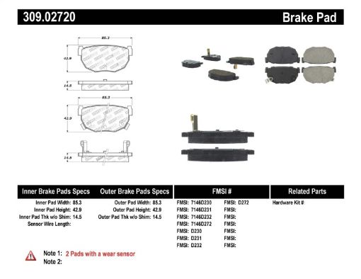 Bild på StopTech Performance 89 - 98 240SX Rear Brake Pads