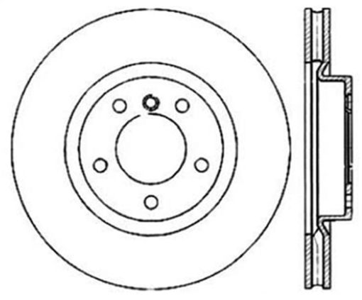 Bild på StopTech 95 - 99 BMW M3 E36 98 - 02 Z3 M Series Front Left Cryo Sport Slotted Rotor