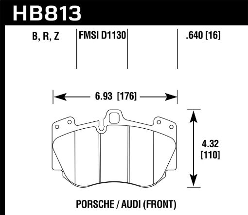 Bild på Hawk 13 - 15 Audi RS5 Performance Ceramic Street Front Brake Pads