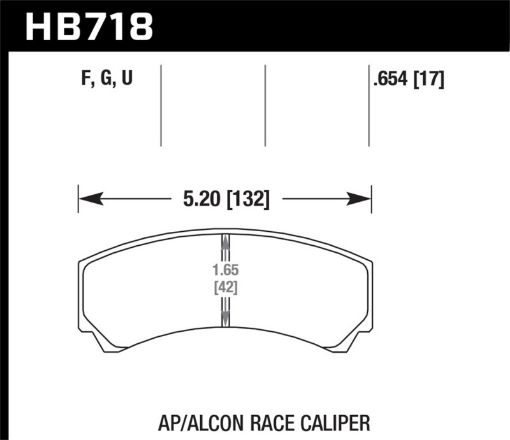 Bild på Hawk AP RacingAlcon HPS 5.0 Brake Pads