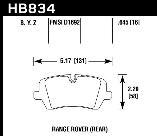 Bild på Hawk 13 - 16 Land Rover Range Rover 14 - 16 Land Rover Range Rover Sport LTS Street Rear Brake Pad