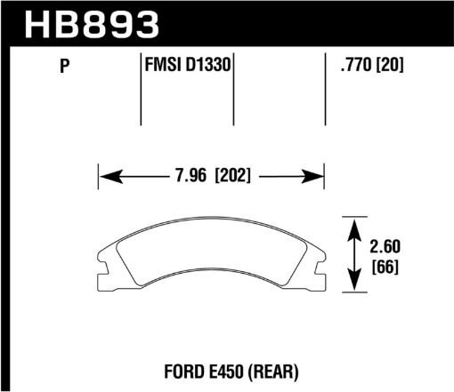 Bild på Hawk 08 - 16 Ford E - 450 Super Duty Super Duty Street Rear Brake Pads