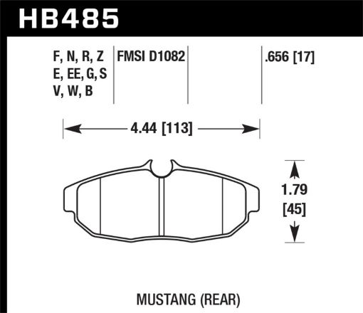 Bild på Hawk 07 - 11 Ford Mustang Shelby GT500 DTC - 30 Race Rear Brake Pads