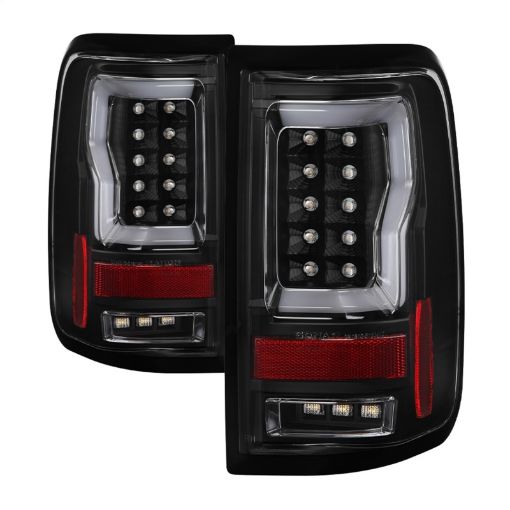 Bild på Spyder 04 - 08 Ford F - 150 Projector Tail Lights - Light Bar DRL LED - Black ALT - YD - FF15004V2 - LBLED - BK