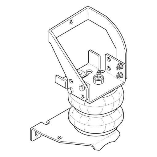 Bild på Firestone Ride - Rite Air Helper Spring Kit Rear 96 - 07 Ford E - 450 (W217602377)