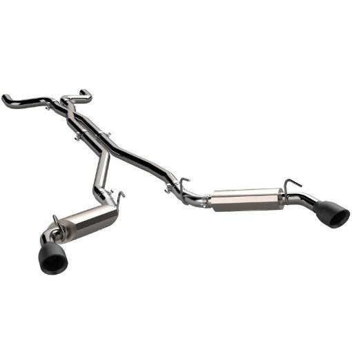 Bild på QTP 14 - 15 Chevrolet Camaro SS 6.2L 304SS AR3 Cat - Back Exhaust w4.5in Black Tips