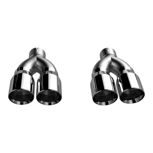 Bild på QTP 15 - 18 Dodge Challenger 6.2L6.4L 304SS Screamer Exhaust 3in Quad Tip Adapter