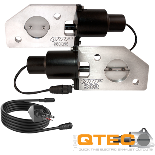 Bild på QTP 12 - 13 Ford Mustang Boss 302 Bolt - On QTEC Electric Cutout Valve - Single