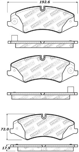 Bild på StopTech 10 - 17 Land Rover Range Rover Sport Street Select Front Brake Pads