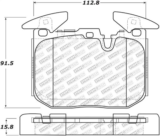 Bild på Stoptech 12 - 18 BMW 228i230i320i238i Street Select Brake Pads With Hardware - Front